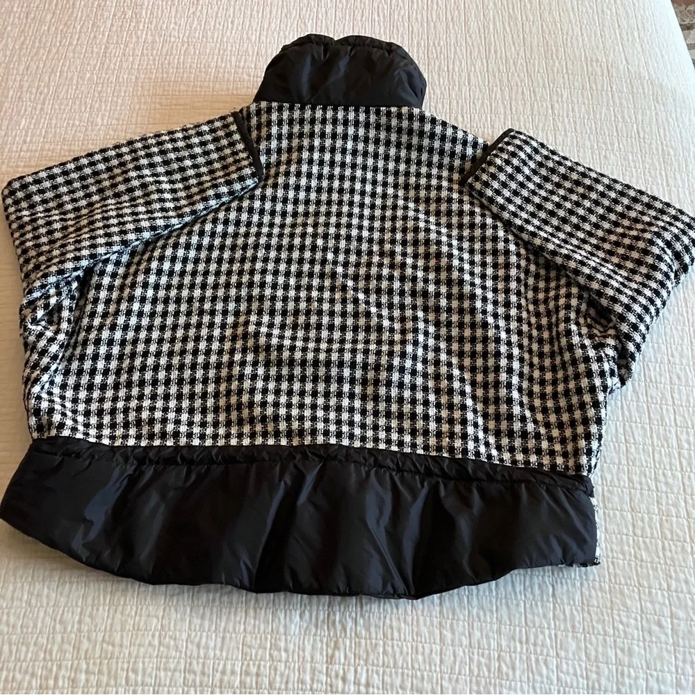 EUC Zara black/white check oversized jacket - Picture 2 of 10